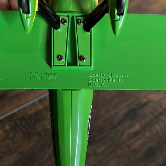 1993 EAA John Deere Airplane Bank Spec Cast Stock Number 37516 excellent Conditi - Picture 14 of 16